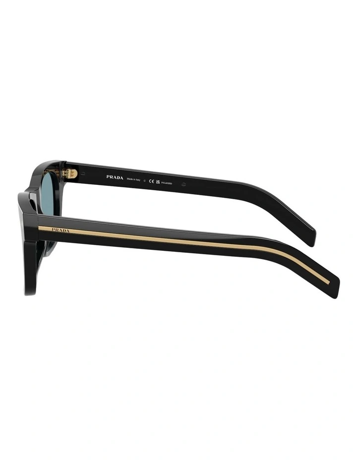 Prada Acetate Polarised Sunglasses in Black image 2