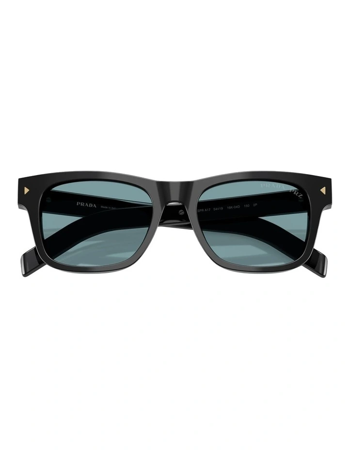 Prada Acetate Polarised Sunglasses in Black image 3
