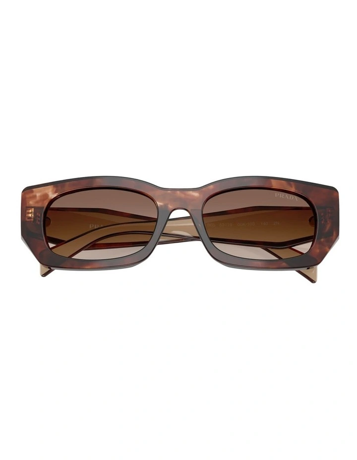 Prada Acetate Sunglasses in Tortoise image 3