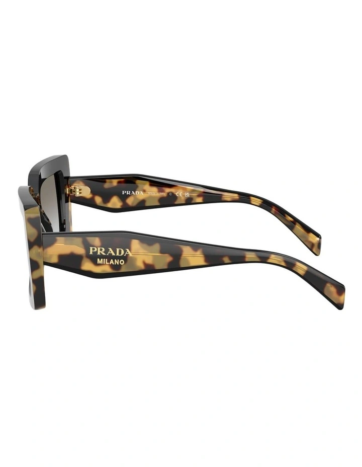 Prada Acetate Sunglasses in Black image 3