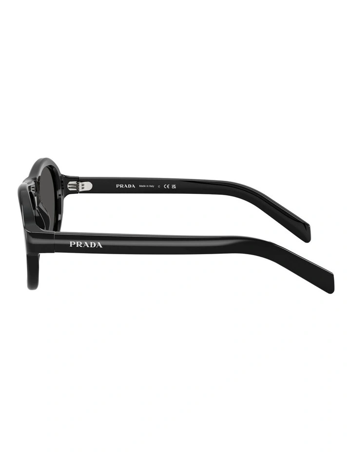 Prada Acetate Sunglasses in Black image 3