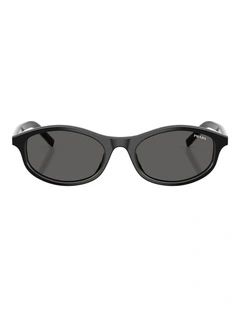 Prada PR D17SF Acetate Sunglasses in Black