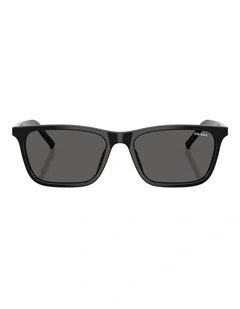 Prada PR D19SF Acetate Sunglasses in Black