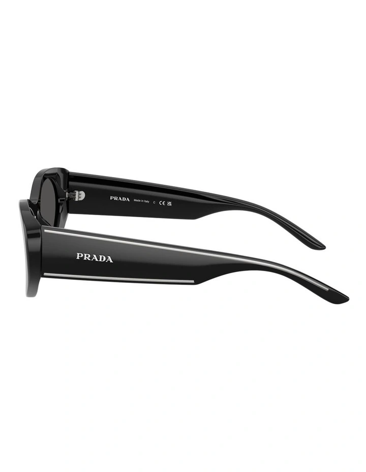 Prada Acetate Sunglasses in Black image 3