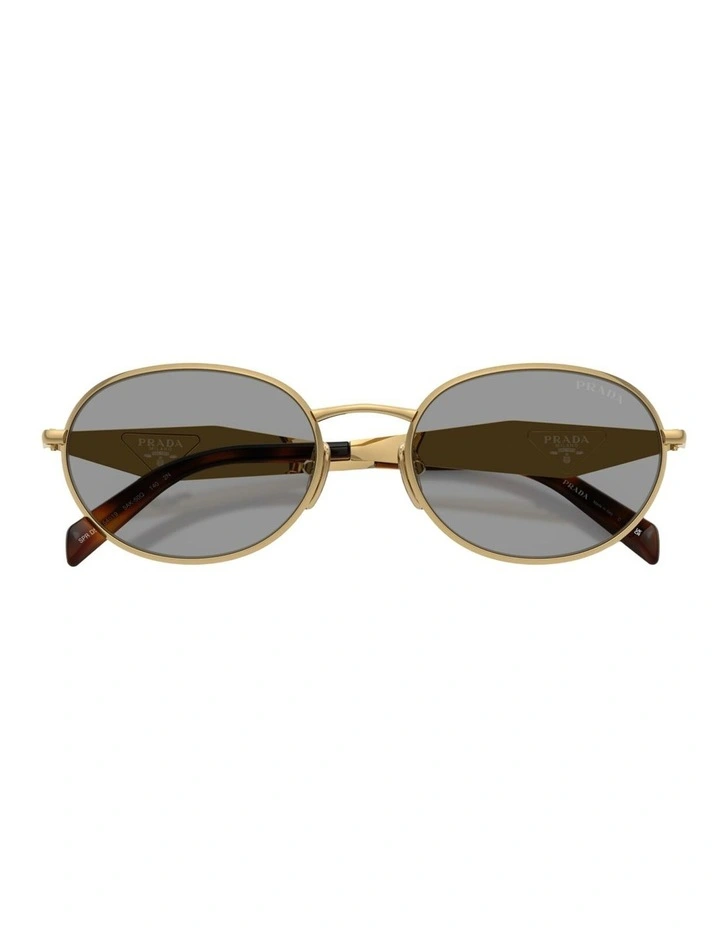 Prada Metal Sunglasses in Gold image 4