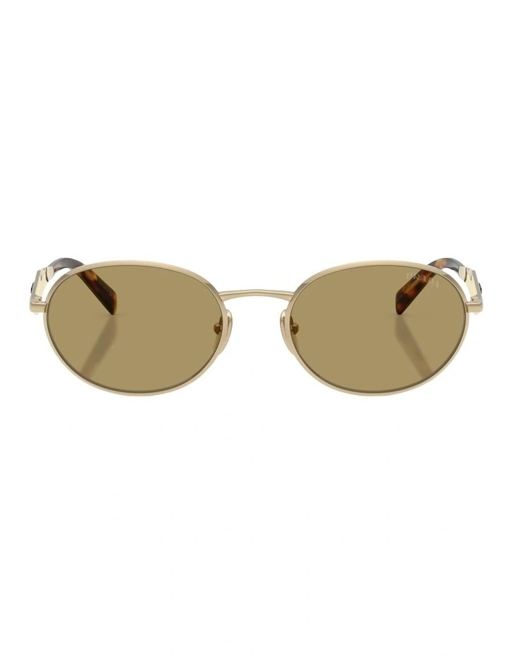 Prada Metal Sunglasses in Gold image 2