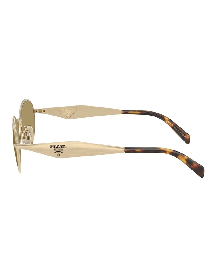 Prada Metal Sunglasses in Gold image 3