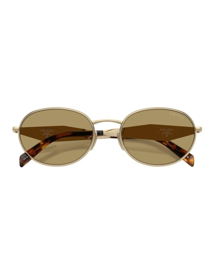Prada Metal Sunglasses in Gold image 5