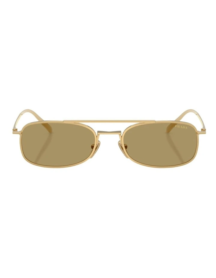 Prada Metal Sunglasses in Gold image 2