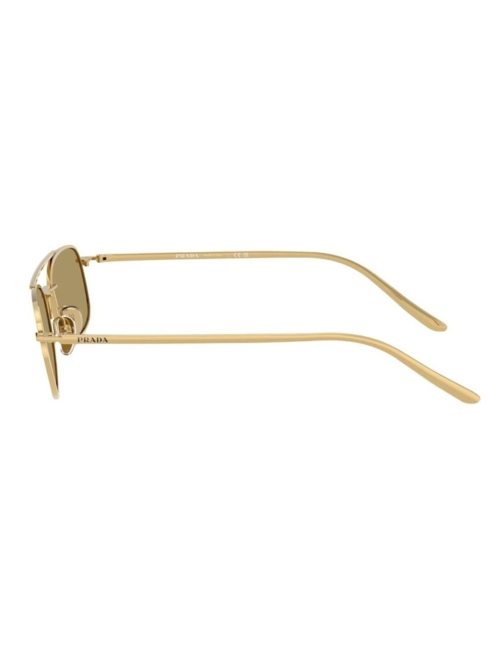 Prada Metal Sunglasses in Gold image 3