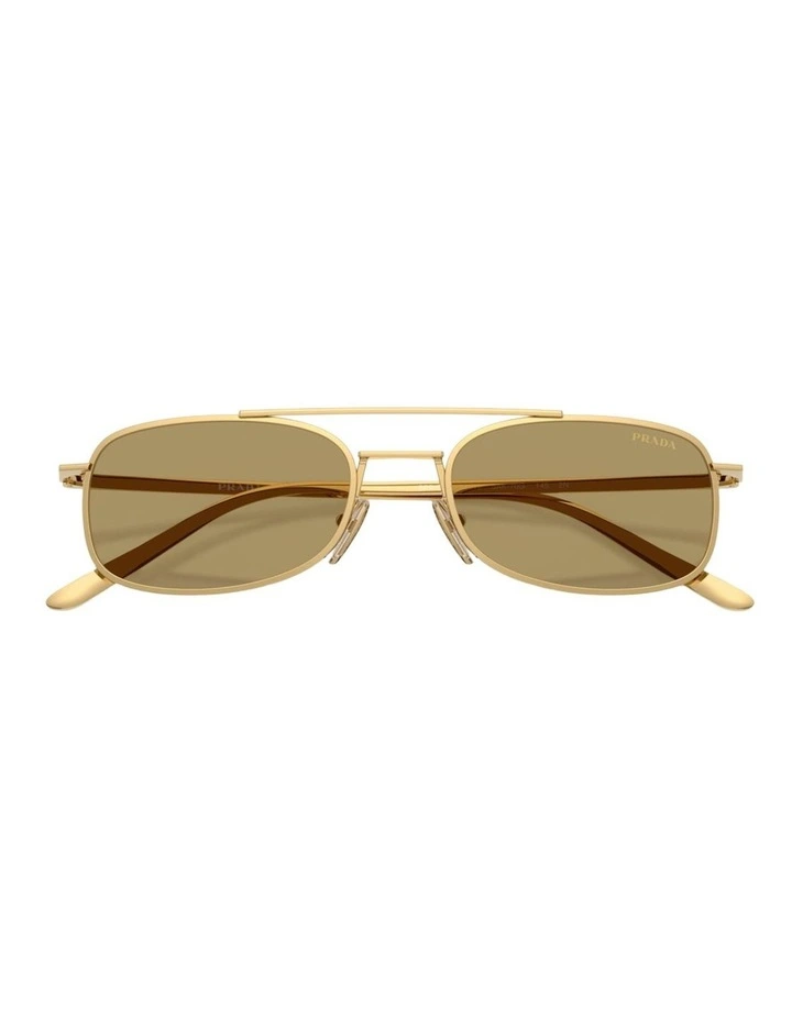 Prada Metal Sunglasses in Gold image 4
