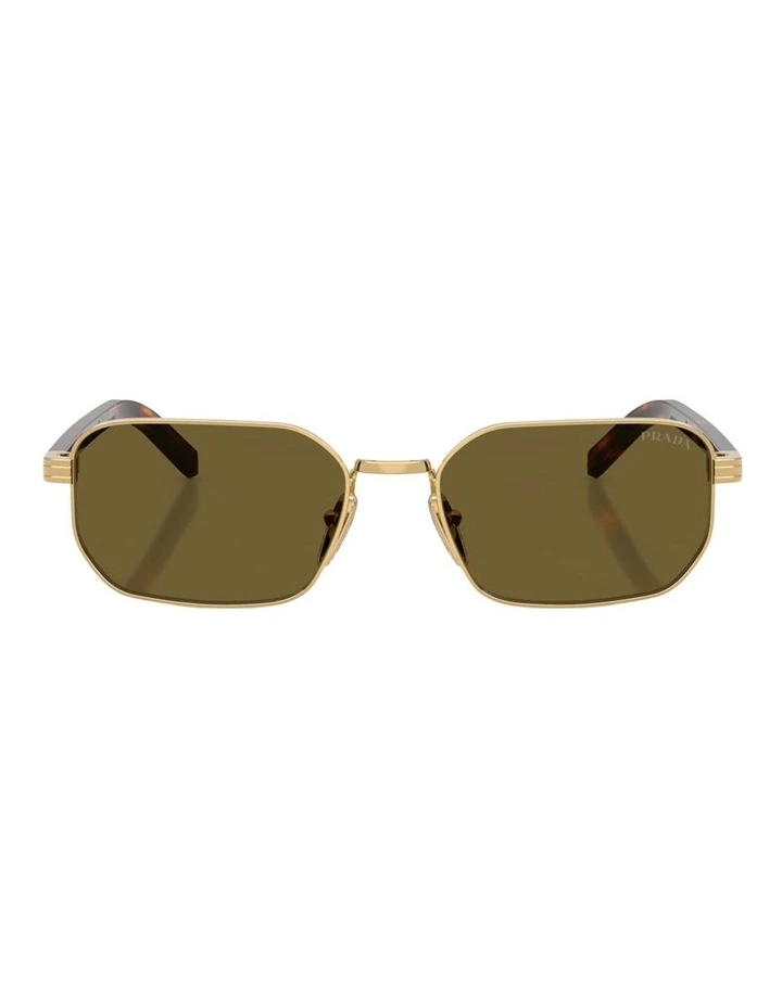 Prada Metal Sunglasses in Gold image 2