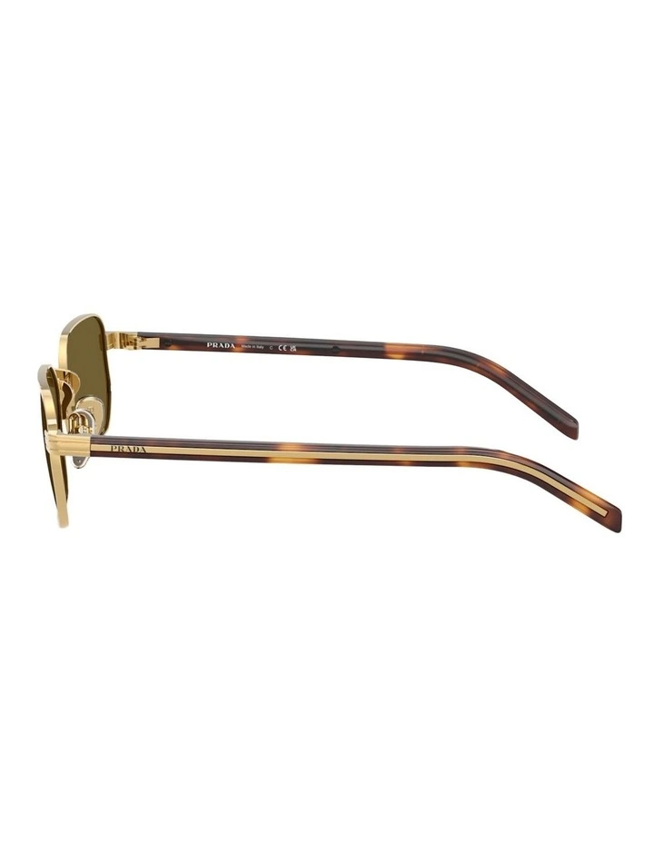 Prada Metal Sunglasses in Gold image 3