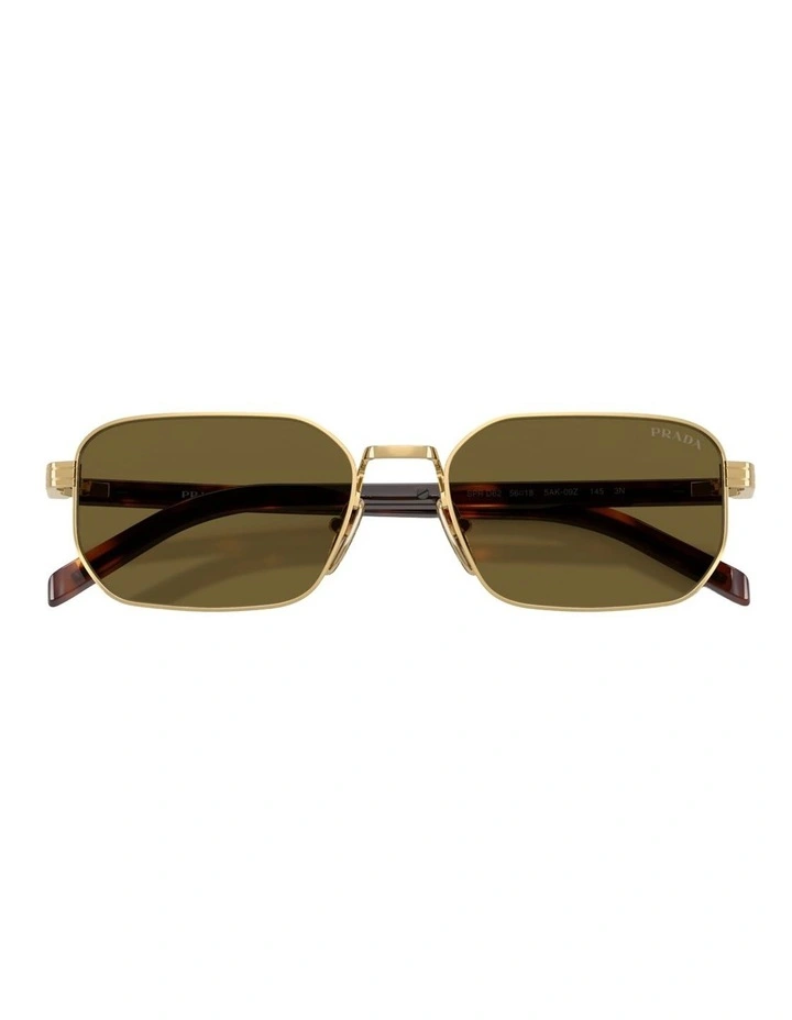 Prada Metal Sunglasses in Gold image 4