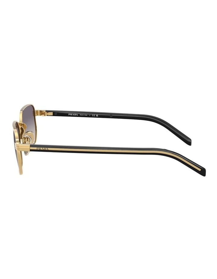 Prada Metal Sunglasses in Gold image 3