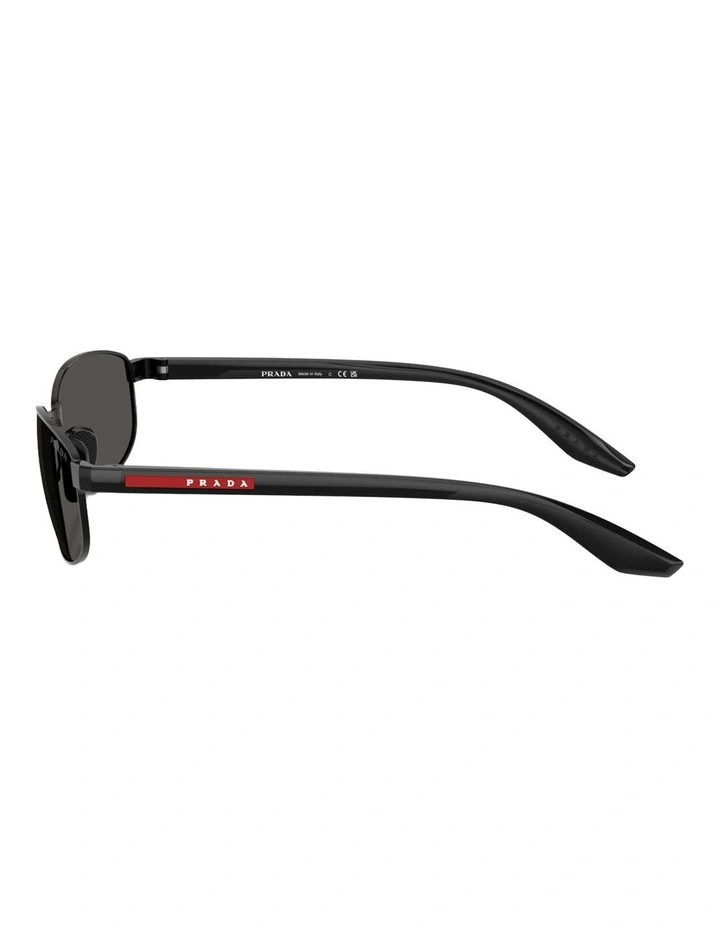 Prada Linea Rossa Metal Sunglasses in Black image 2