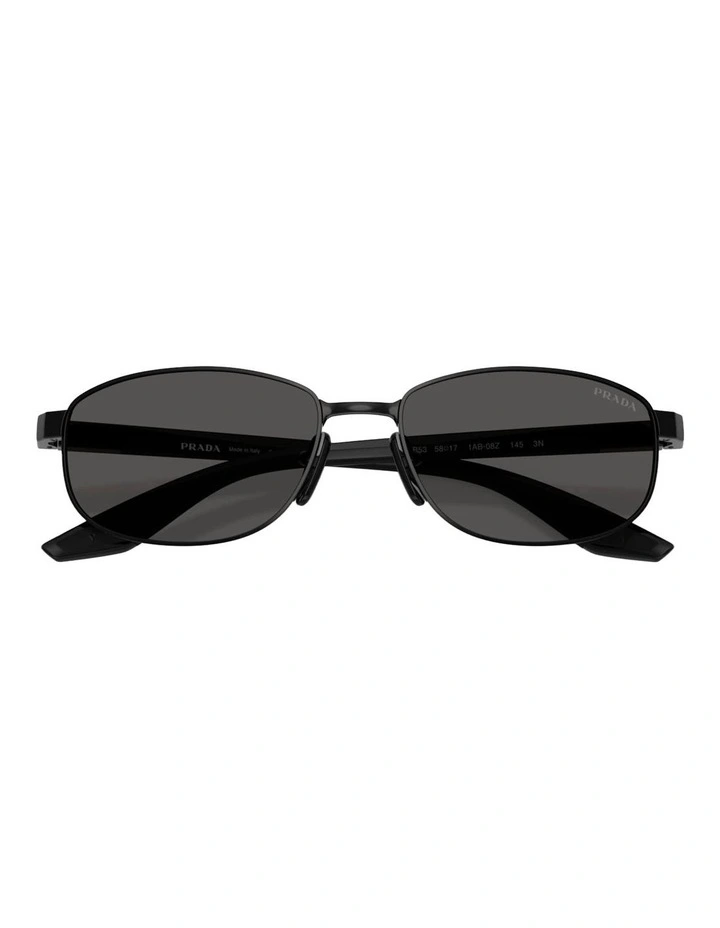 Prada Linea Rossa Metal Sunglasses in Black image 3