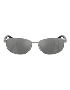 Prada Linea Rossa Metal Sunglasses in Grey