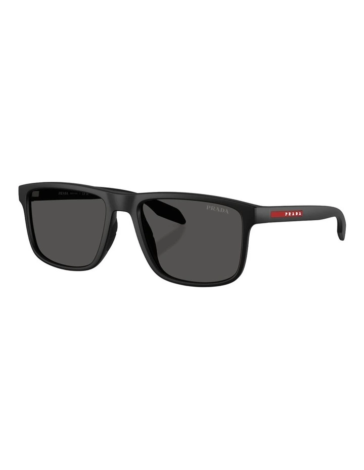 Prada Linea Rossa PS C01SF Injected Sunglasses in Black image 1