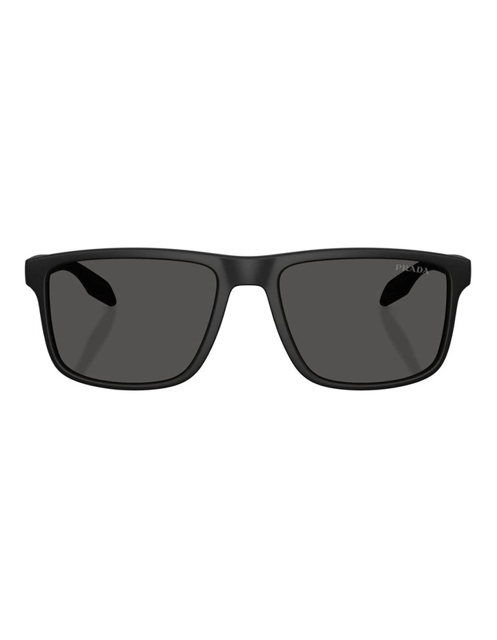 Prada Linea Rossa PS C01SF Injected Sunglasses in Black image 2