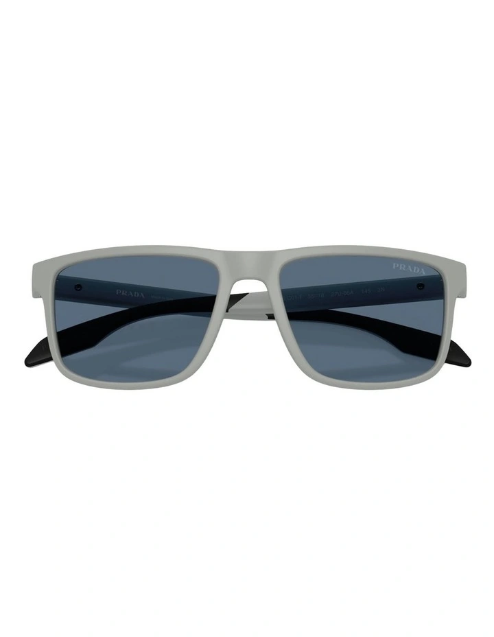 Prada Linea Rossa PS C01SF Injected Sunglasses in Grey image 4