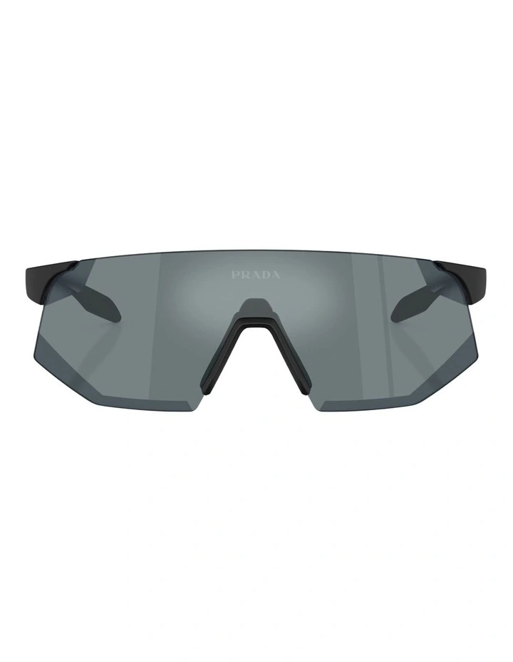 Prada Linea Rossa Injected Sunglasses in Black image 2
