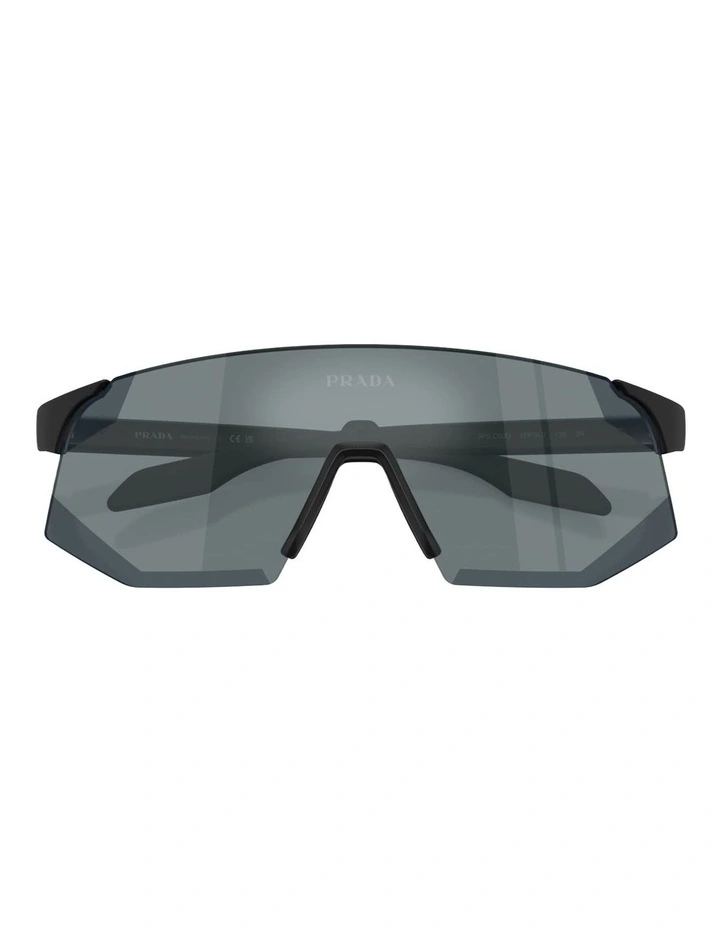 Prada Linea Rossa Injected Sunglasses in Black image 4