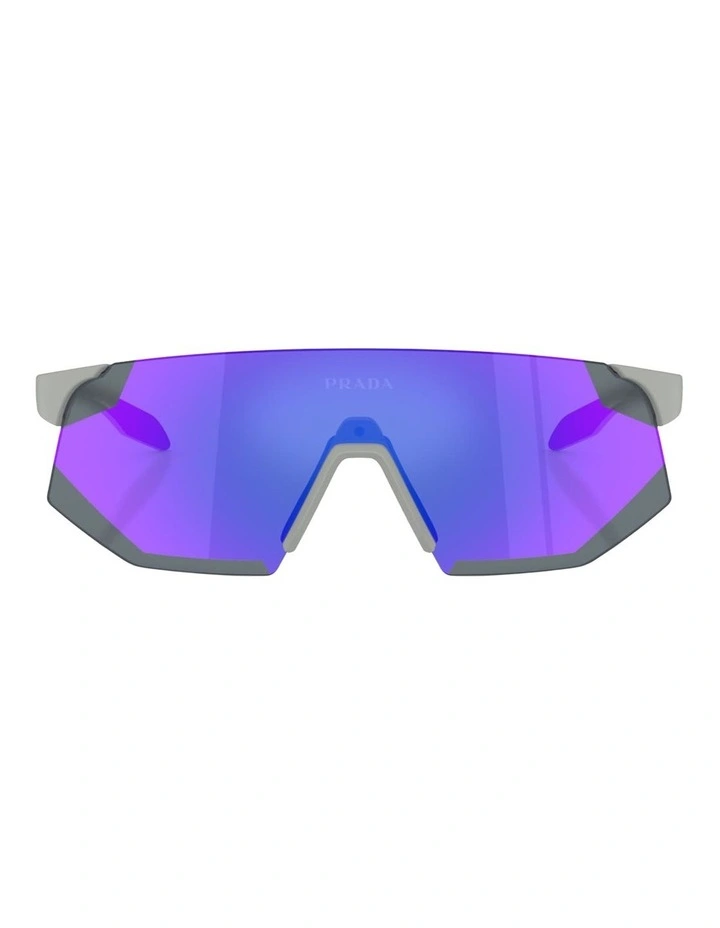 Prada Linea Rossa Injected Sunglasses in Grey image 1