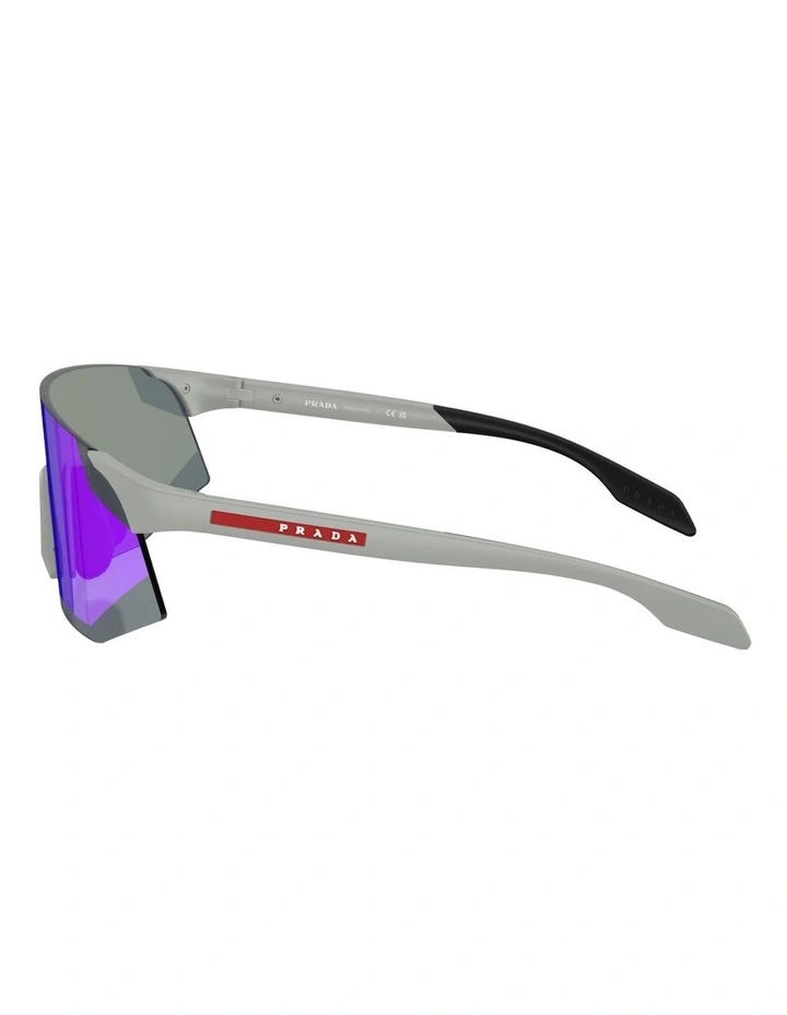 Prada Linea Rossa Injected Sunglasses in Grey image 3
