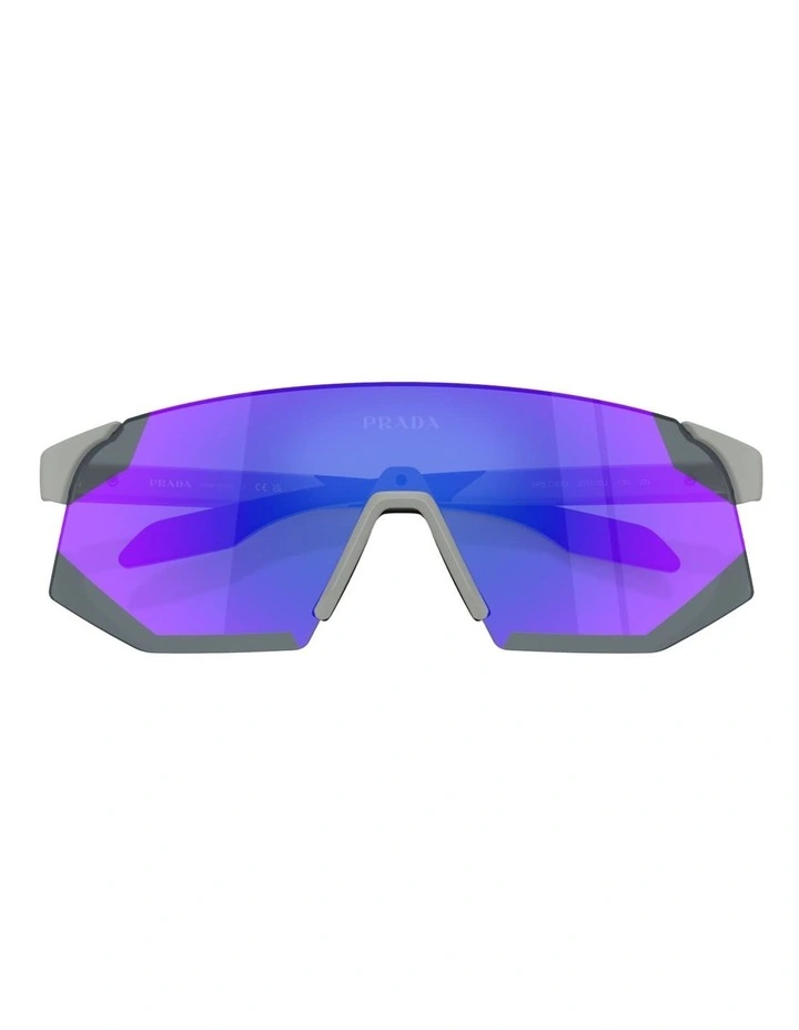 Prada Linea Rossa Injected Sunglasses in Grey image 4