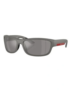 Prada Linea Rossa Injected Sunglasses in Grey