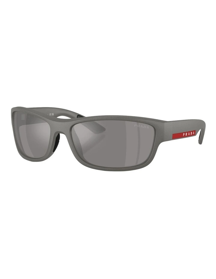 Prada Linea Rossa Injected Sunglasses in Grey image 1
