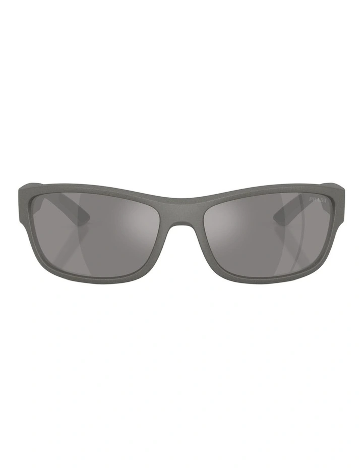 Prada Linea Rossa Injected Sunglasses in Grey image 2