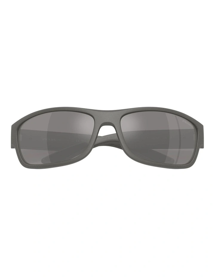 Prada Linea Rossa Injected Sunglasses in Grey image 4