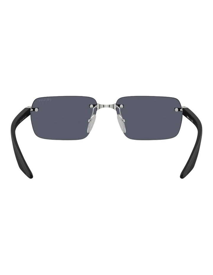 Prada Linea Rossa Metal Sunglasses in Silver image 2