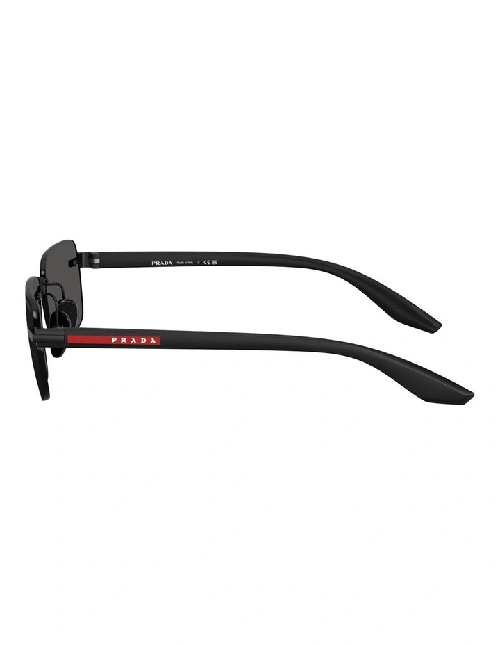 Prada Linea Rossa Metal Sunglasses in Black image 3