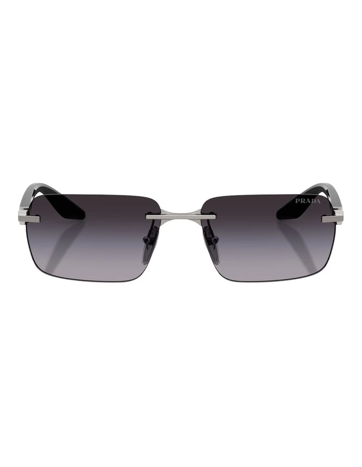 Prada Linea Rossa Metal Sunglasses in Grey image 1