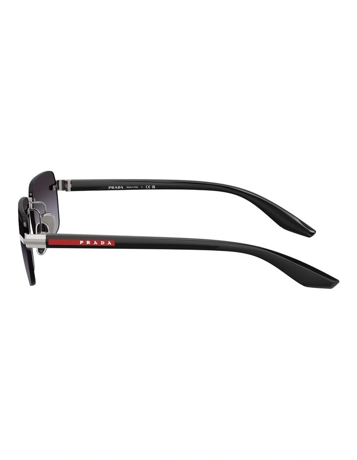 Prada Linea Rossa Metal Sunglasses in Grey image 3