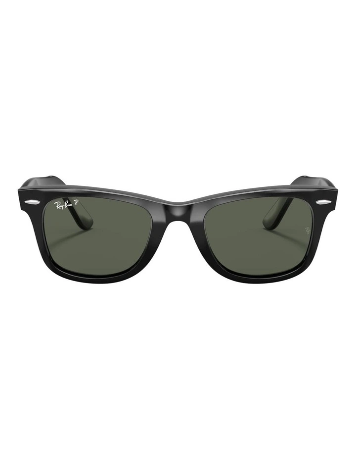 Ray-Ban Original Wayfarer Classic Acetate Polarised Sunglasses in Black image 1