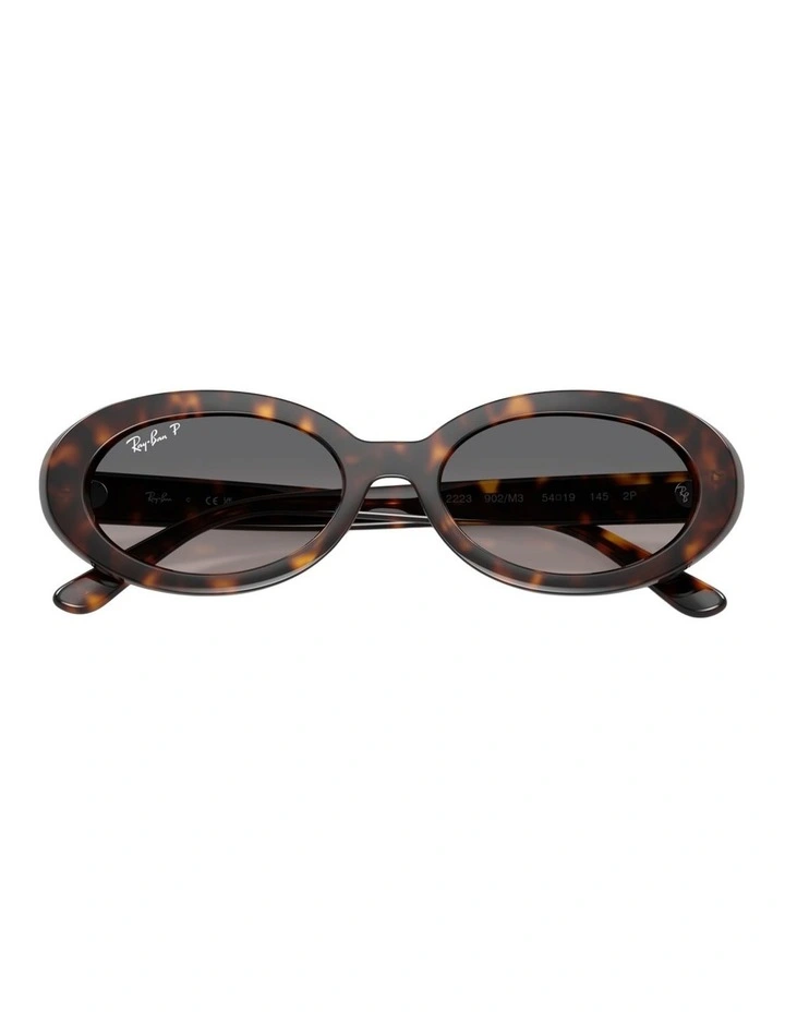 Ray-Ban RB2223 Acetate Polarised Sunglasses in Tortoise image 4