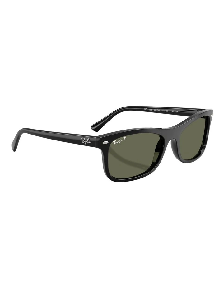 Ray-Ban RB2226 Propionate Polarised Sunglasses in Black image 5