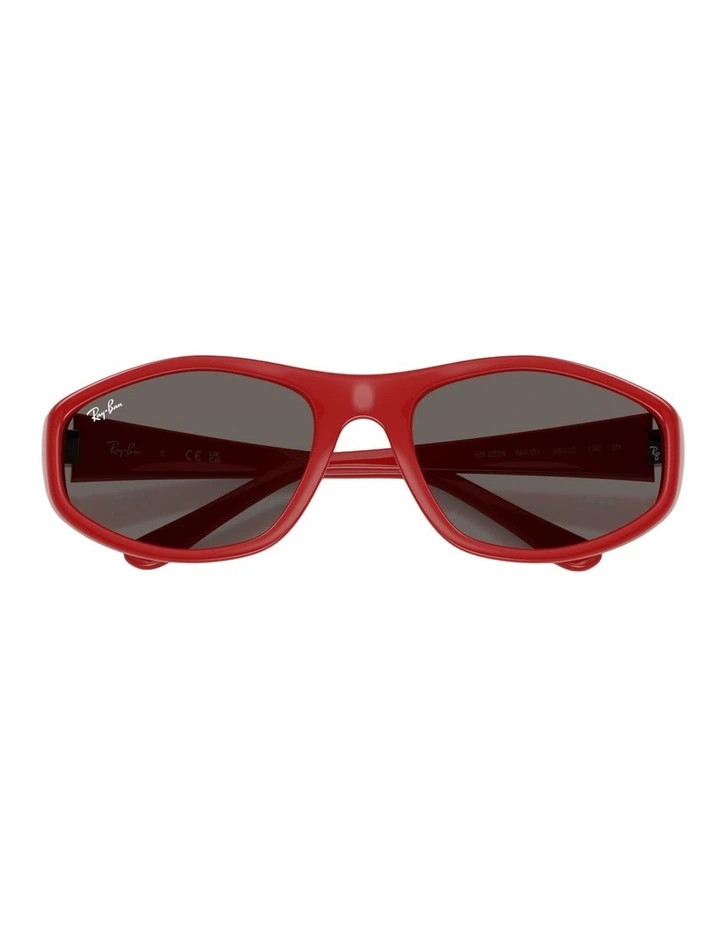 Ray-Ban RB2228 Nylon Sunglasses in Red image 3