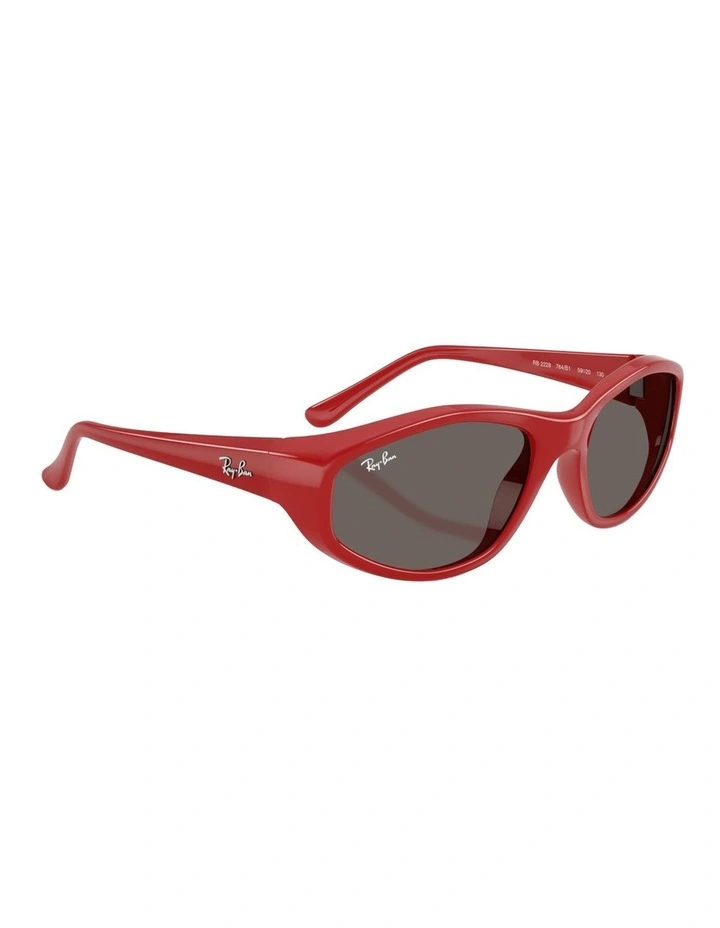 Ray-Ban RB2228 Nylon Sunglasses in Red image 4