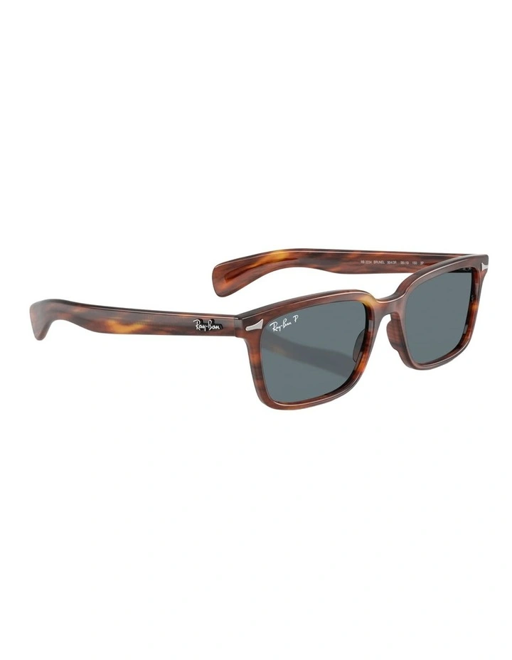 Ray-Ban Brunel Propionate Polarised Sunglasses in Brown image 5
