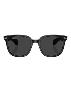 Ray-Ban Brunel II Propionate Polarised Sunglasses in Black