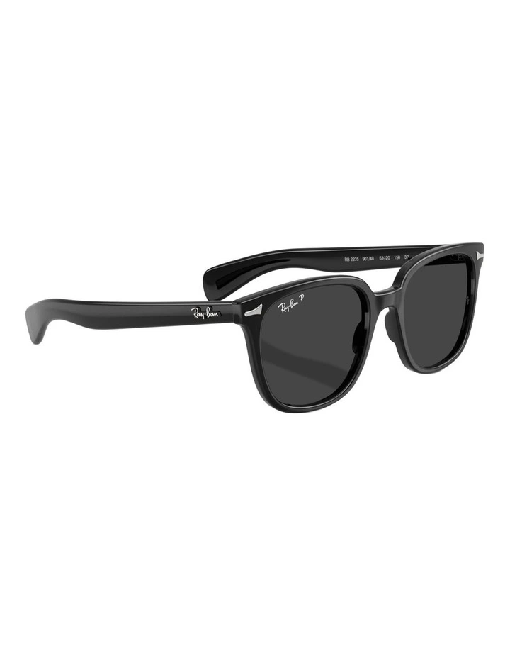 Ray-Ban Brunel II Propionate Polarised Sunglasses in Black image 4