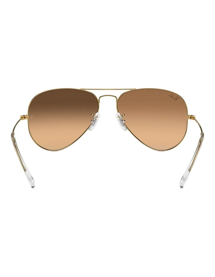 Ray-Ban Aviator Gradient Metal Sunglasses in Gold image 2
