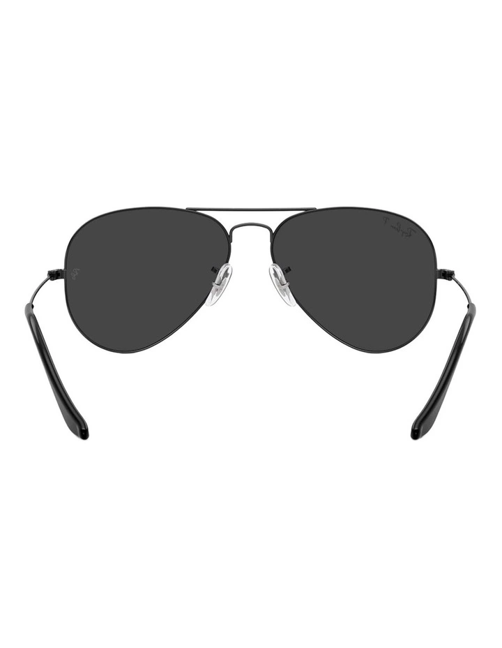 Ray-Ban Aviator Classic Metal Polarised Sunglasses in Black image 2