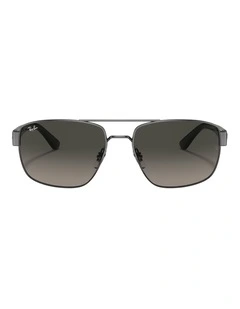 Ray-Ban RB3663 Metal Sunglasses in Grey