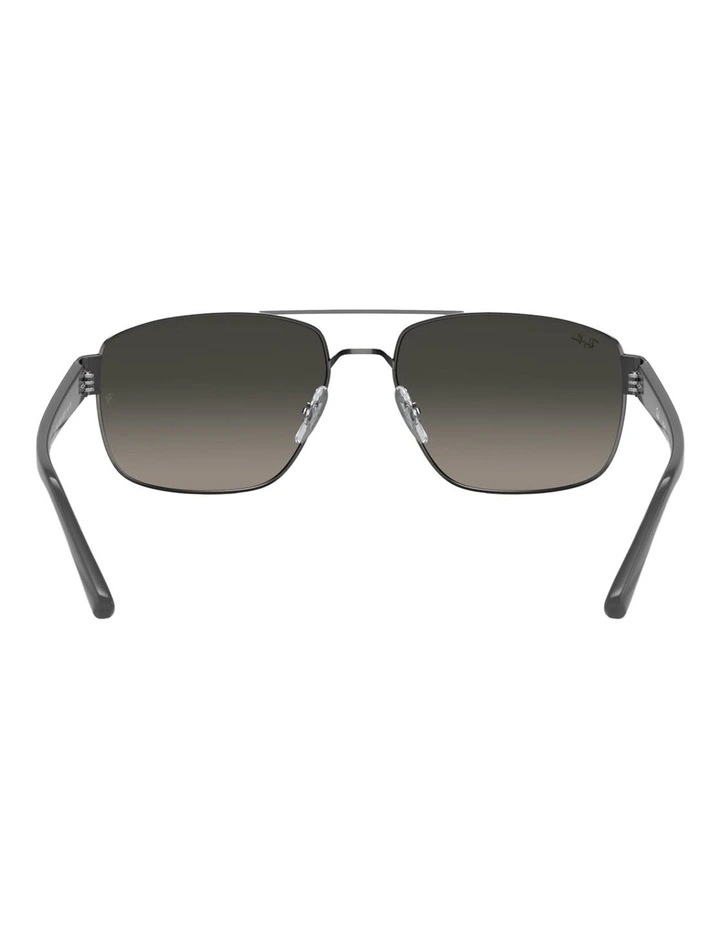 Ray-Ban RB3663 Metal Sunglasses in Grey image 3